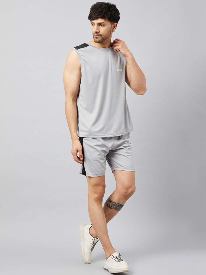 Buy CHROME CORAL Men Printed T shirt with Shorts Tracksuits for Men 23742376 Myntra