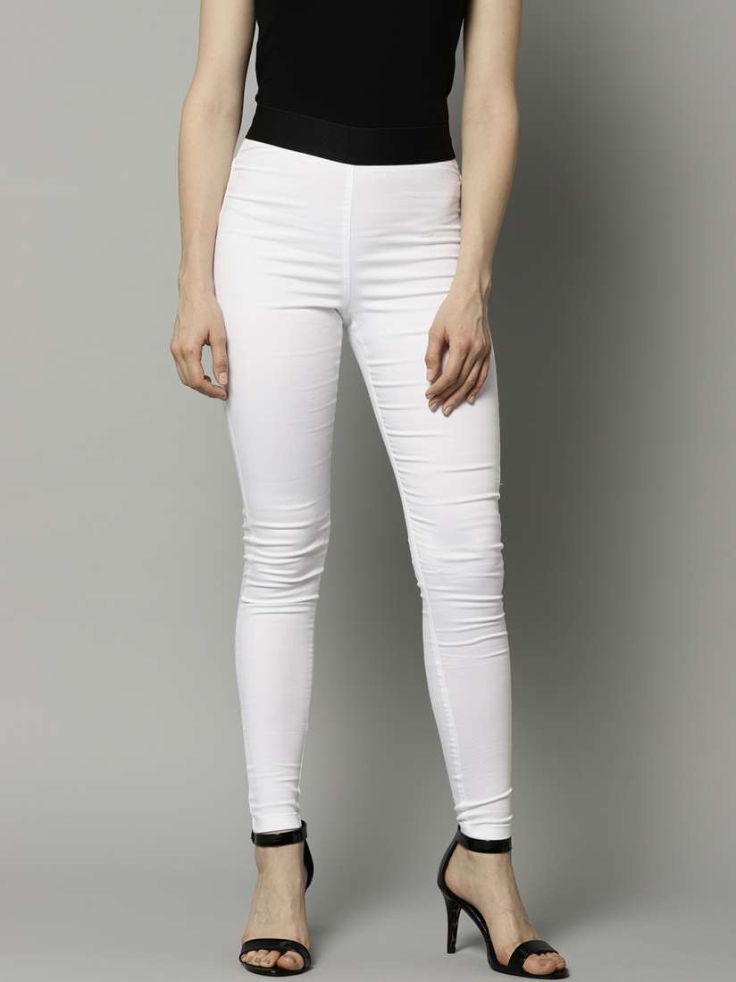 Marks and spencer white jeggings 2025