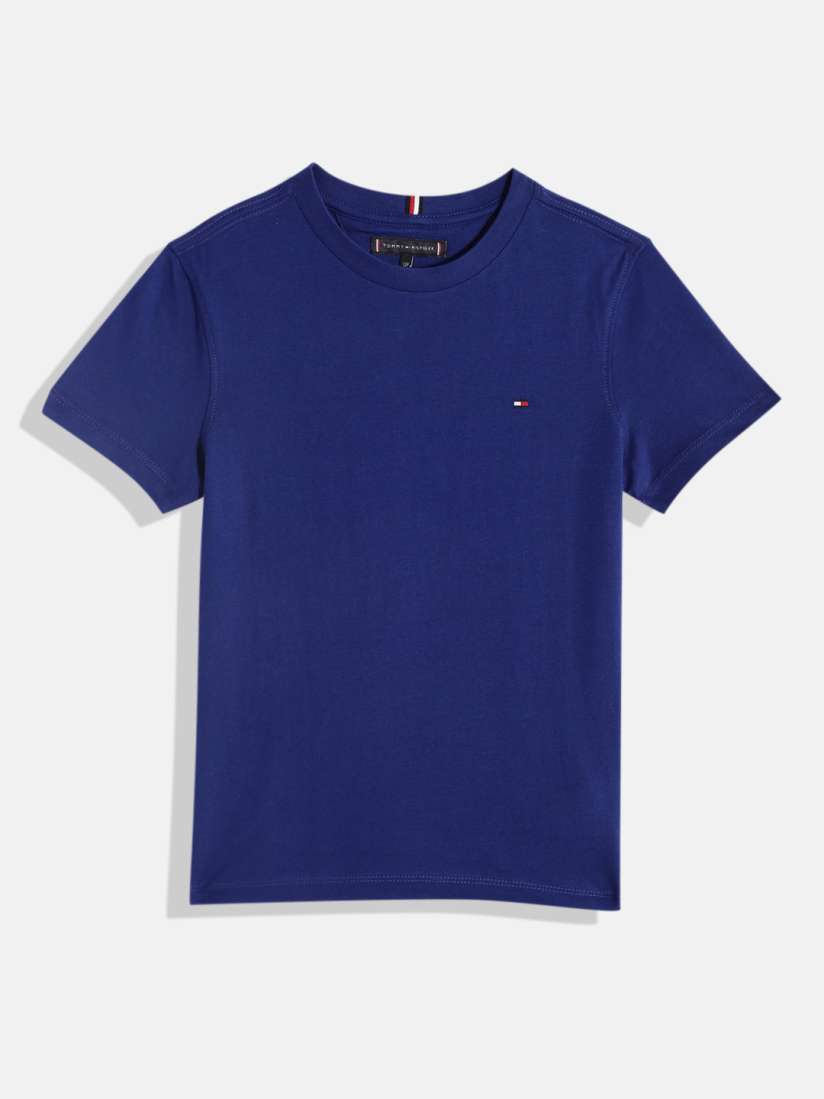 Buy Tommy Hilfiger Boys Solid Pure Cotton T shirt Tshirts for Boys 23744532 Myntra