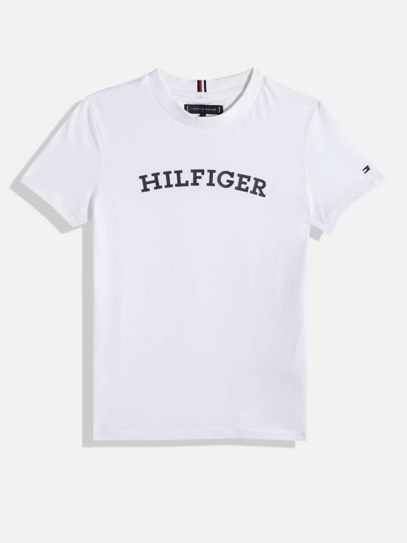 Buy Tommy Hilfiger Boys Brand Logo Printed Pure Cotton T shirt Tshirts for Boys 23744918 Myntra