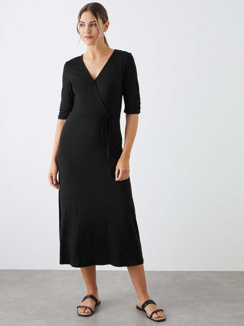 Buy DOROTHY PERKINS V Neck Wrap Midi Dress Dresses for Women 23745496 Myntra