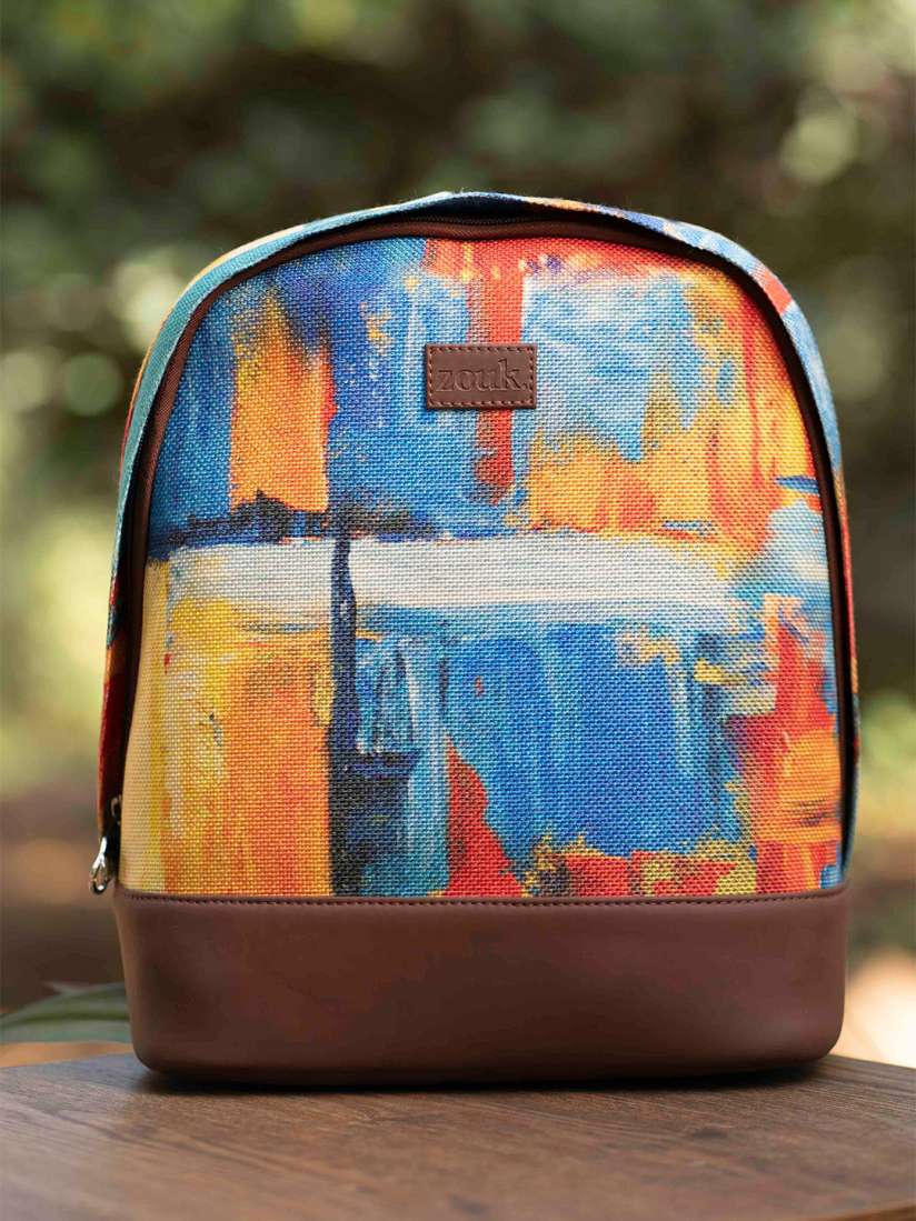 Buy ZOUK Women Abstract Printed Backpack Backpacks for Women 23747176 Myntra