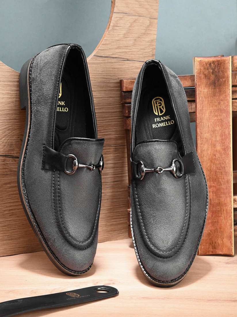 Buy FRANKROMELLO Men Textured Loafers Casual Shoes for Men 23750576 Myntra