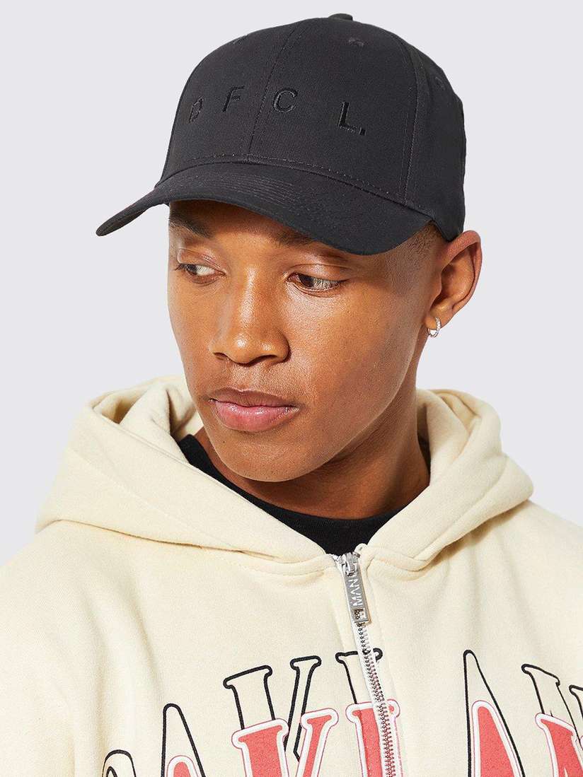 Buy boohooMAN Pure Cotton Baseball Cap Caps for Men 23753742 - Main Image