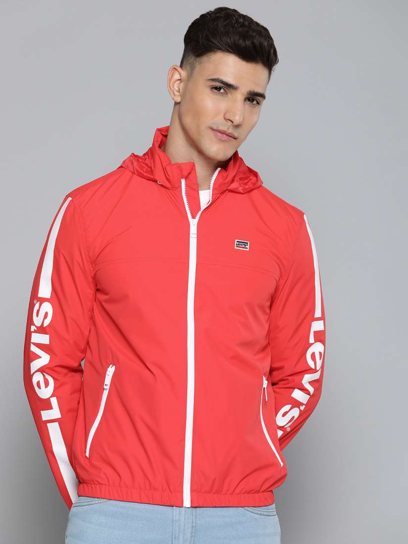 Buy Levis Long Sleeves Brand Logo Printed Hooded Tailored Jacket Jackets for Men 23756688 Myntra