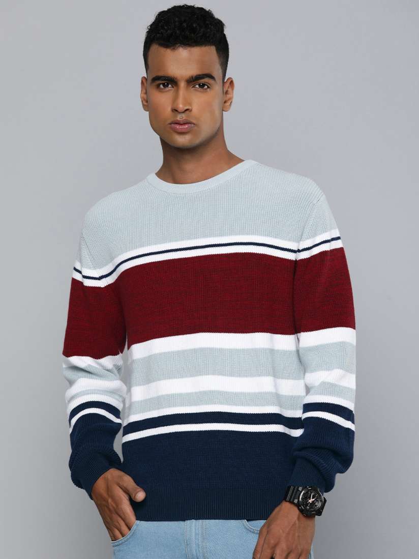 Myntra men's pullover cheap