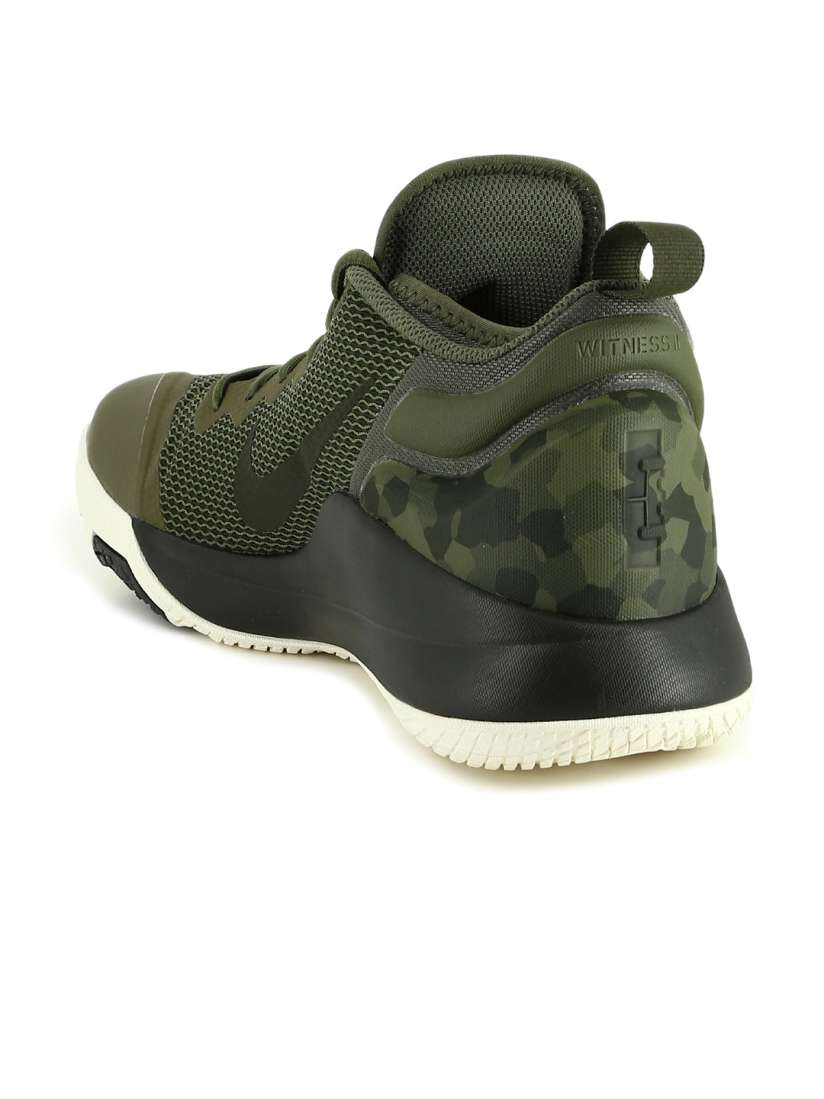 Buy Nike Men Olive Green Textile Lebron Witness II Basketball Shoes Sports Shoes for Men 2375709 Myntra