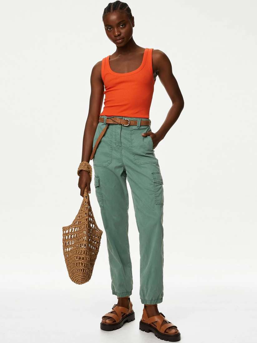 Marks and spencer cargo trousers womens hot sale