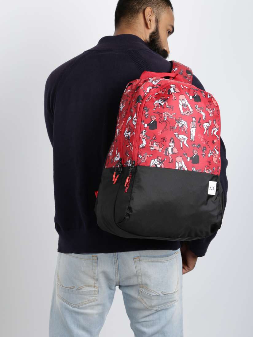 Wildcraft red casual backpack top