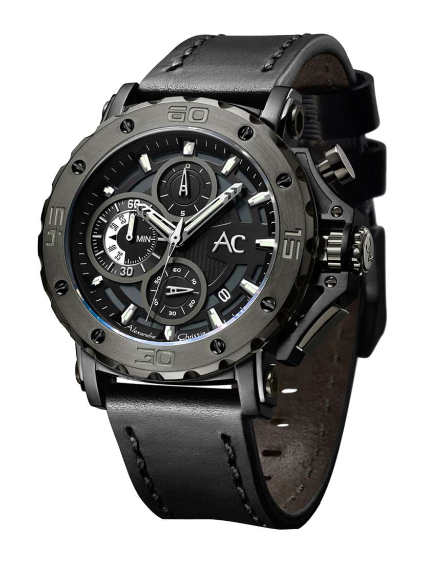 Alexandre christie leather watch top
