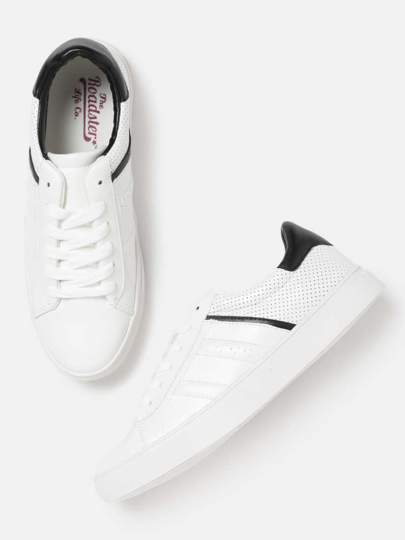 Roadster women white sneakers online
