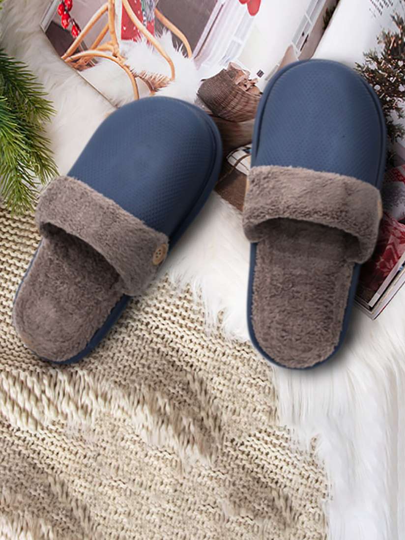 Fur slippers myntra clearance