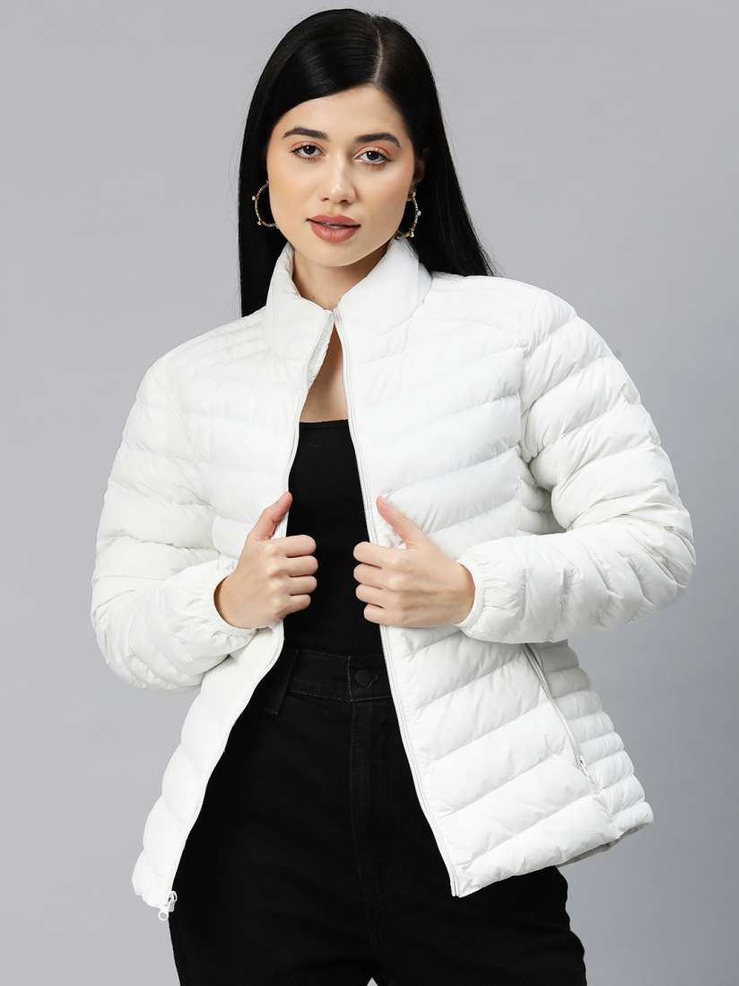 Buy Foreign Culture By Fort Collins Women Solid Puffer Jacket Jackets for Women 23779172 Myntra