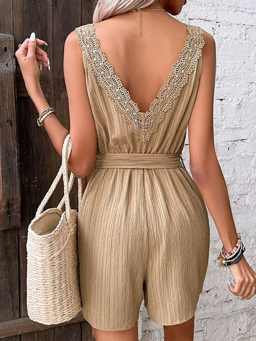 Tie up playsuit cheap