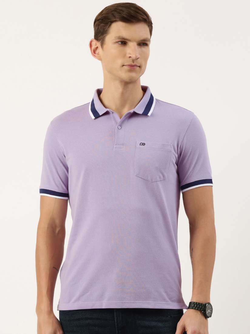 Buy Peter England Men Polo Collar T shirt Tshirts for Men 23785710 Myntra