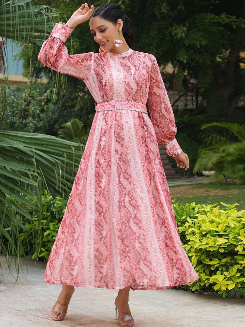 Peach ethnic dress shop