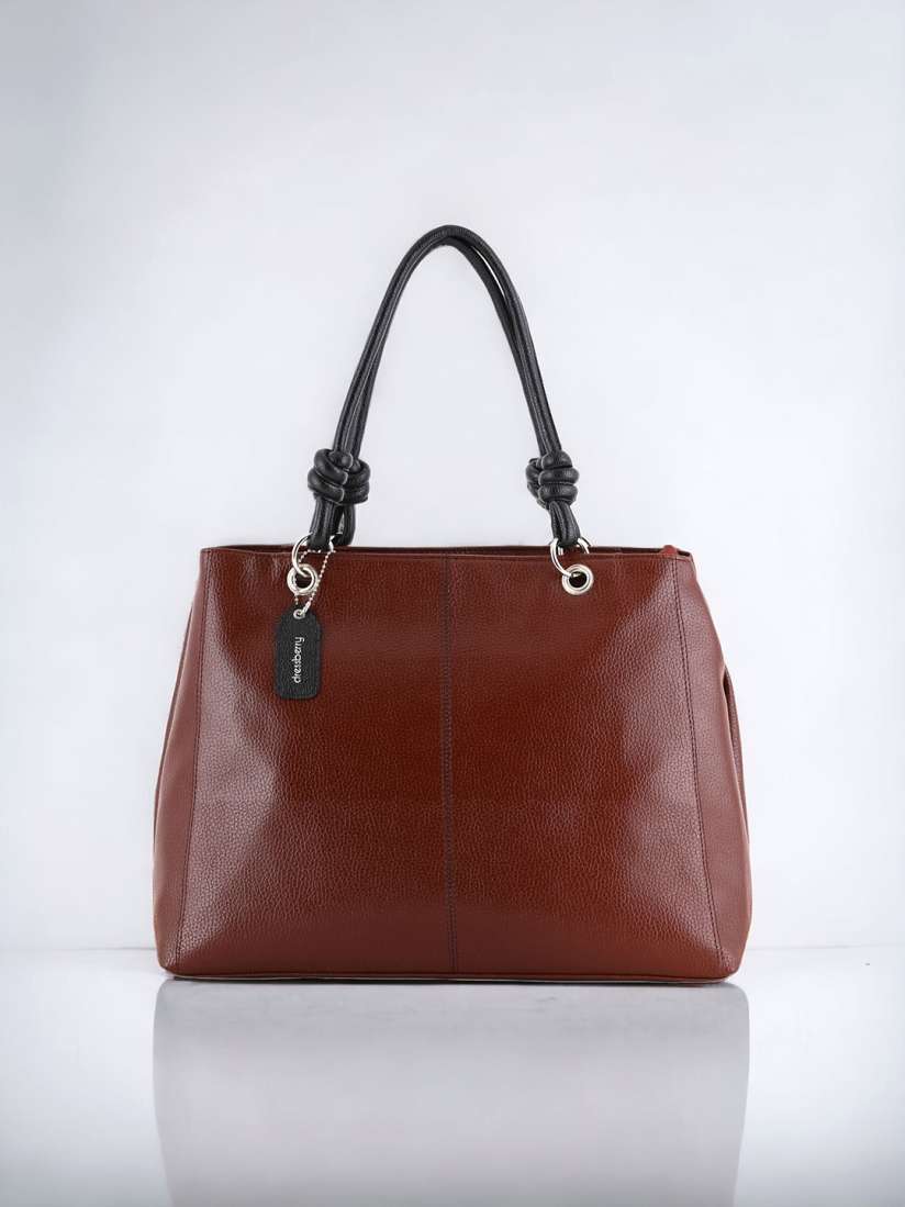 Buy DressBerry Brown PU Structured Shoulder Bag Handbags for Women 23794208 Myntra