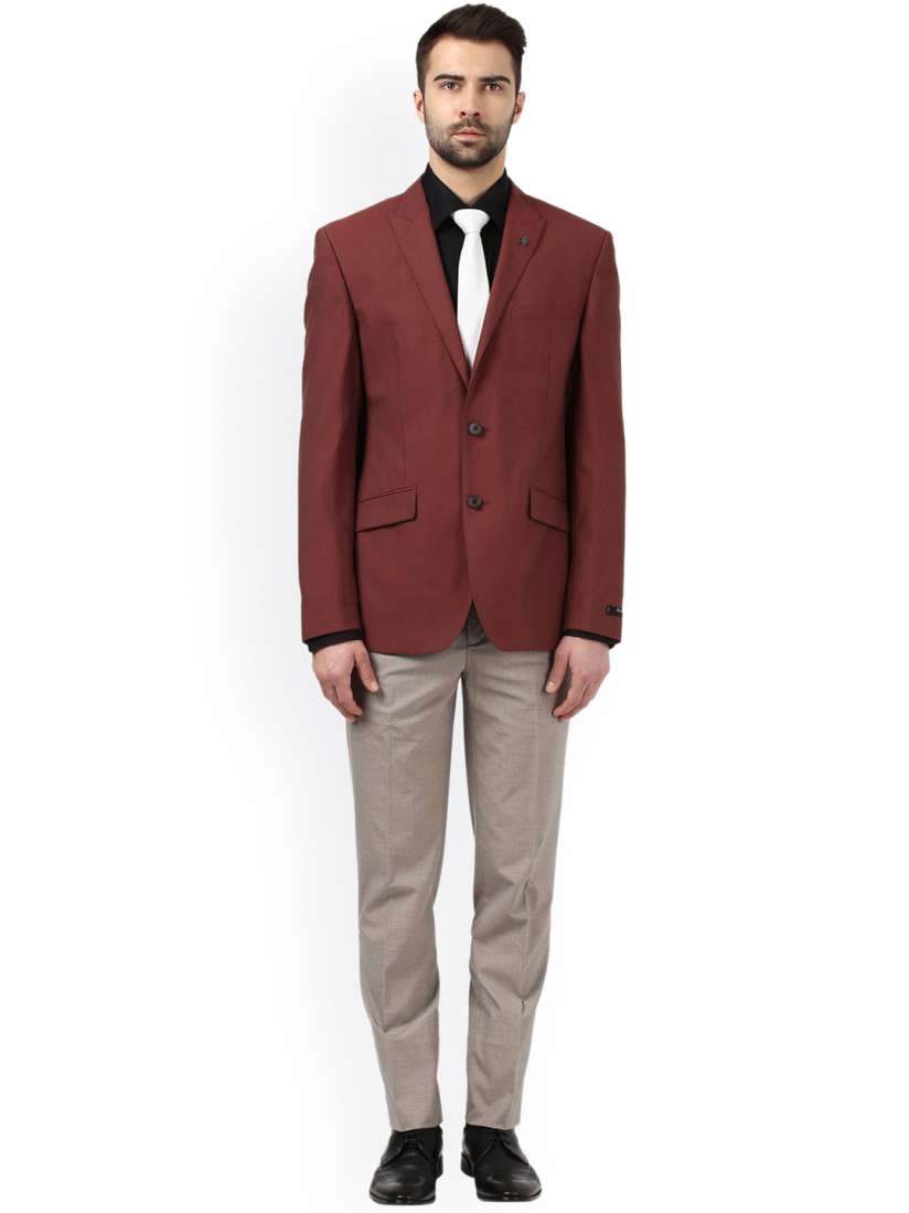 Buy Raymond Red Single Breasted Tailored Slim Fit Formal Blazer Blazers for Men 2379547 Myntra
