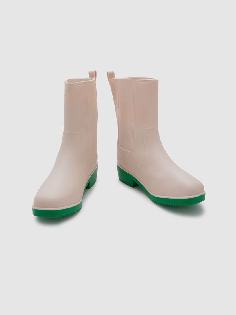 Buy Sole To Soul Women Mid Top Block Heel Waterproof Non Slip Rain Boots Boots for Women 23796526 Myntra