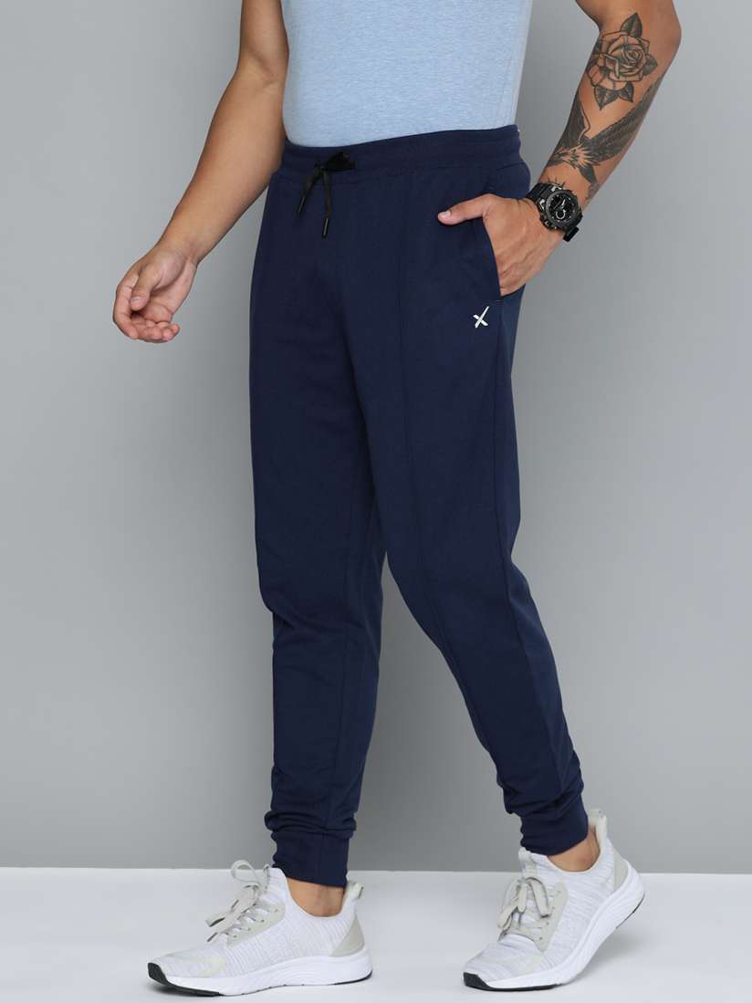 Buy HRX by Hrithik Roshan Men Solid Cotton Joggers Track Pants for Men 23796626 Myntra