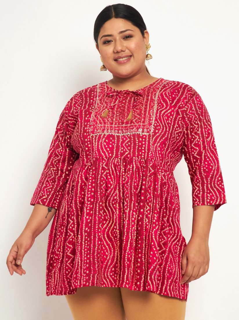 Myntra plus size kurtis cheap