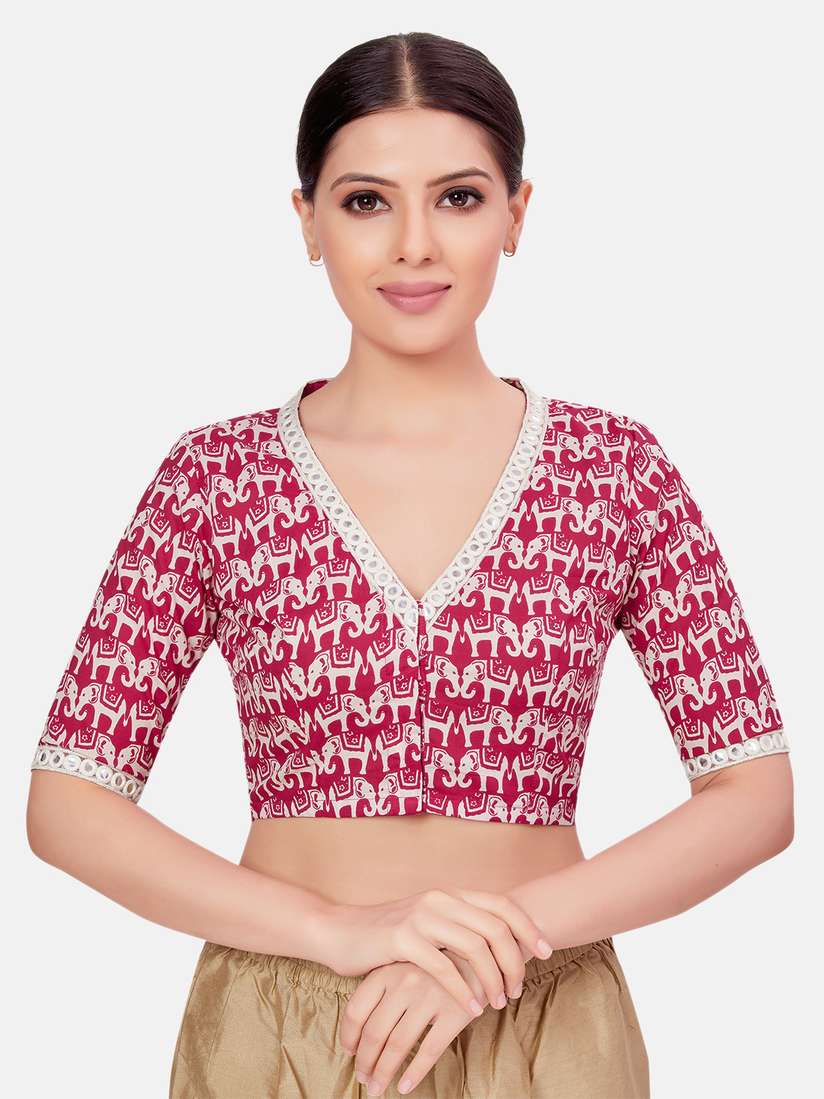 myntra blouse for saree
