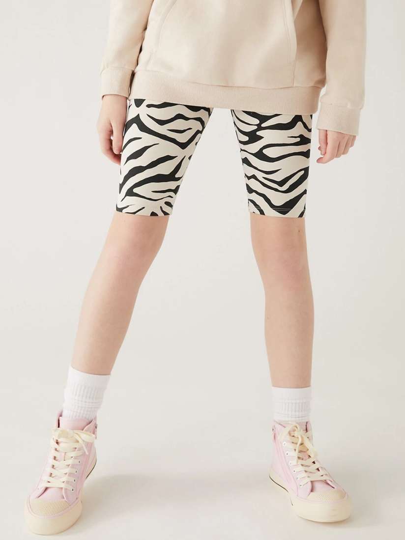 Buy Marks Spencer Girls Abstract Printed High Rise Cycling Sports Shorts Shorts for Girls 23800262 Myntra
