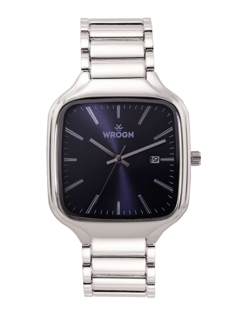 Buy WROGN Men Bracelet Style Analogue Watch MFB PN SNTL01 SILVER Watches for Men 23800312 Myntra
