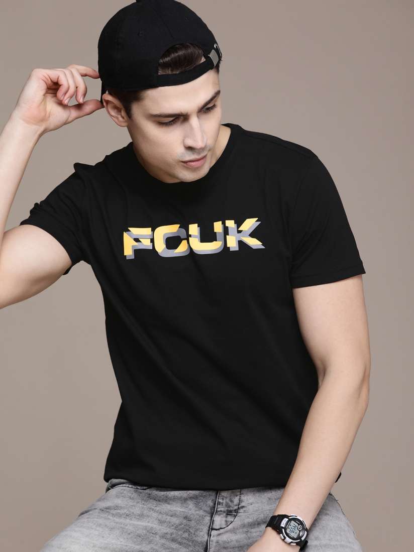 Buy FCUK Printed Pure Cotton T shirt Tshirts for Men 23805382 Myntra