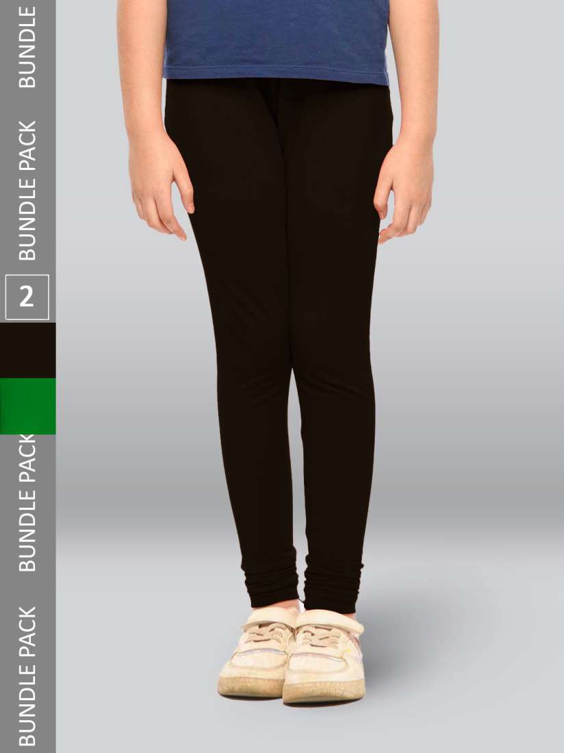 Buy LYRA Girls Pack Of 2 Ankle Length Cotton Breathable Leggings Leggings for Girls 23814954 Myntra