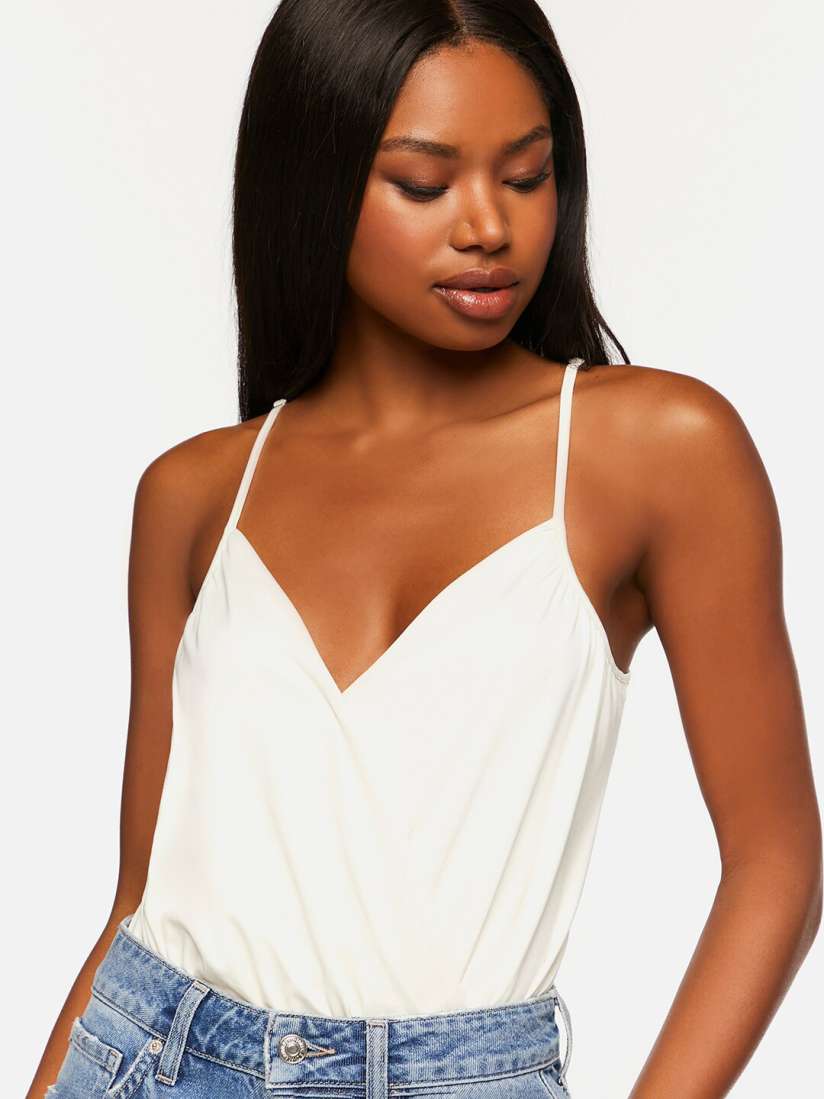 Forever 21 white bodysuit discount