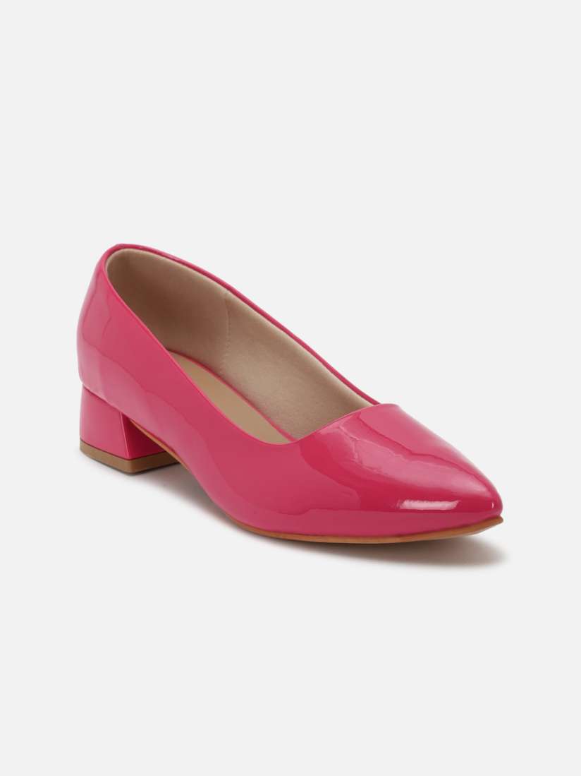Buy FOREVER 21 Pink Pointed Toe Block Pumps Heels for Women 23819706 Myntra
