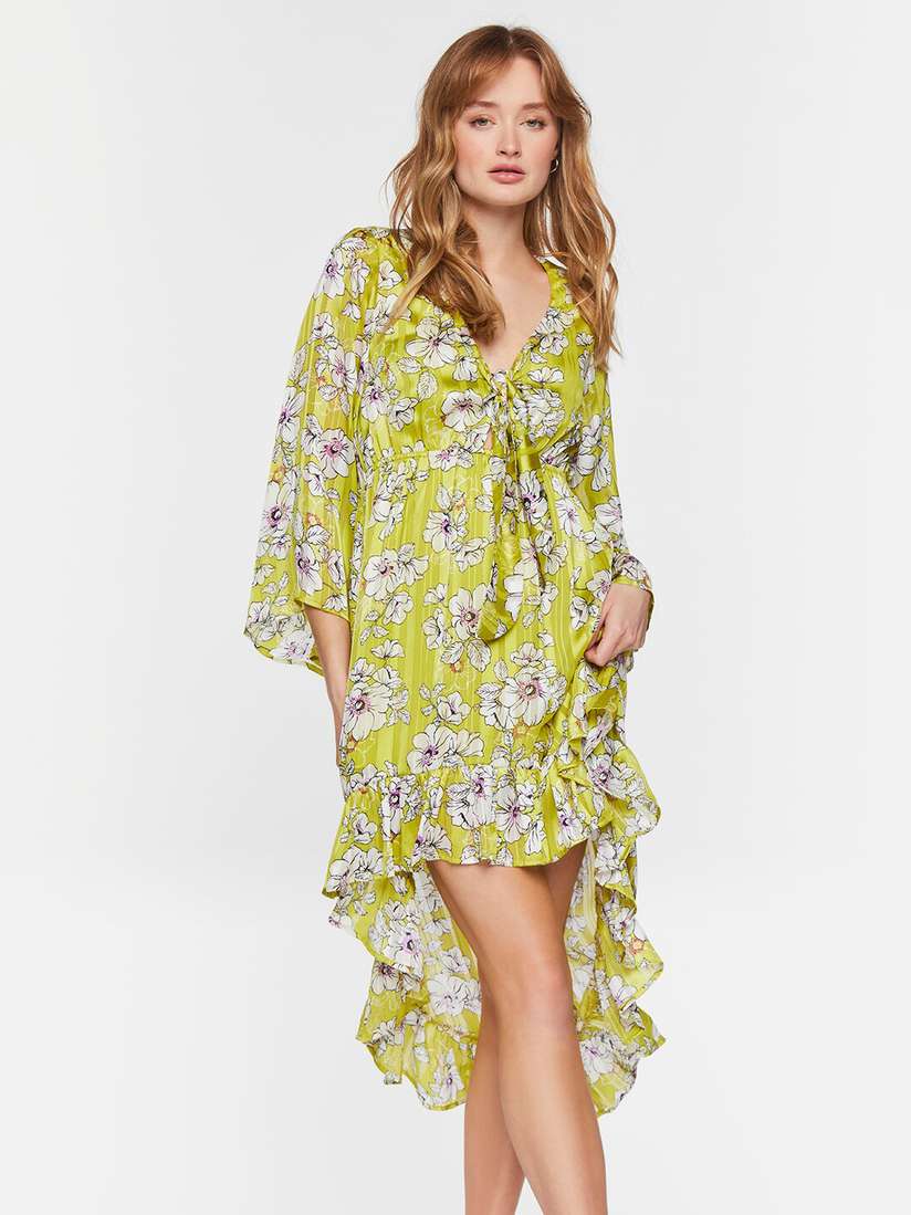 Womens Dress Forever 21 Green Floral Dress Buy FOREVER 21 Green