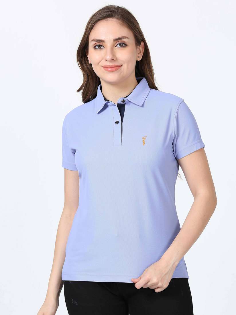 Buy STELLERS Polo Collar Dry Fit T shirt Tshirts for Women 23822898 Myntra