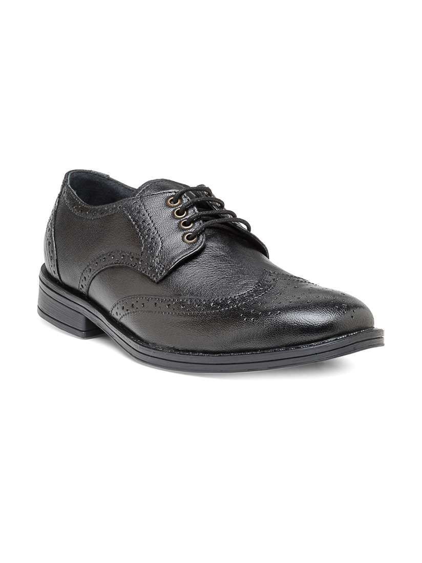 Buy Teakwood Leathers Men Black Leather Brogues Formal Shoes for Men 2382737 Myntra