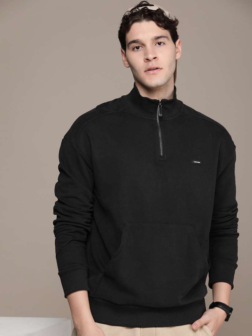 Buy Calvin Klein Jeans Mock Collar Sweatshirt Sweatshirts for Men 23832752 Myntra