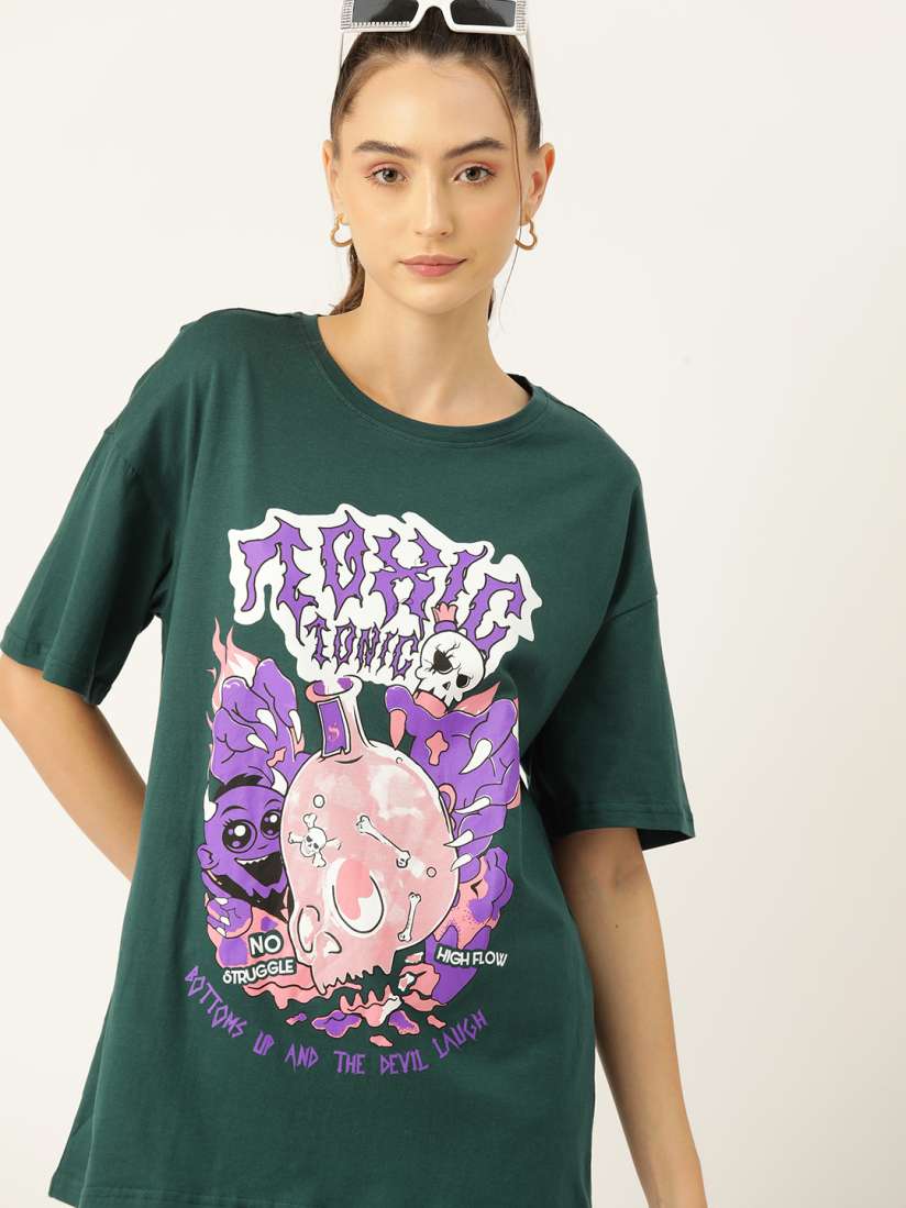 Myntra printed t shirts outlet