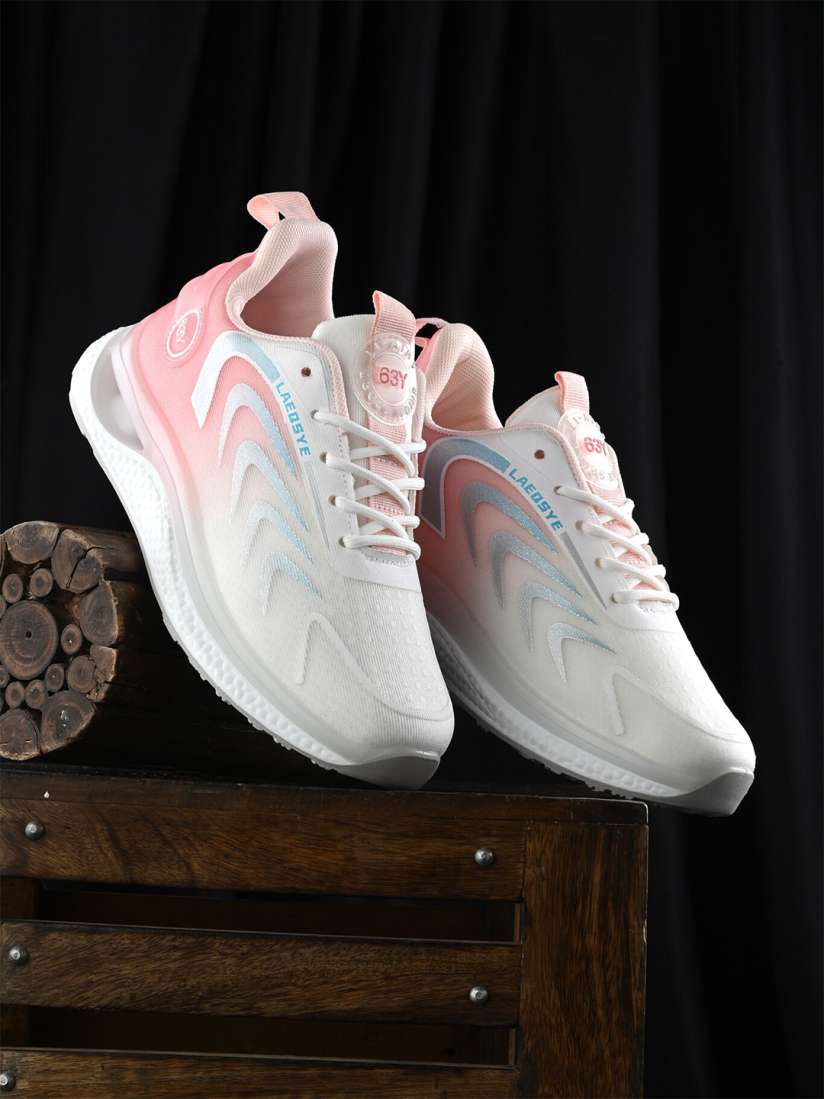 Buy The Roadster Lifestyle Co. Women White Pink Lace Up Walking Sports Shoes Sports Shoes for Women 23840142 Myntra