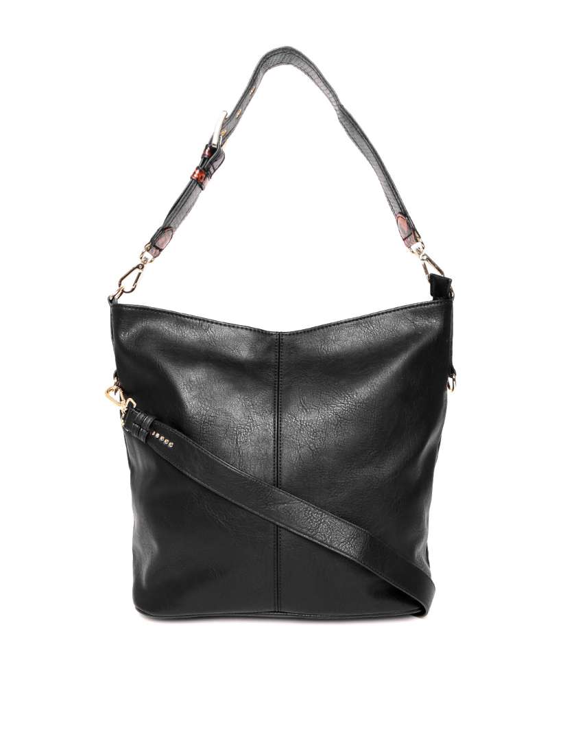Buy Steve Madden Black Solid Hobo Bag Handbags for Women 2384857 Myntra