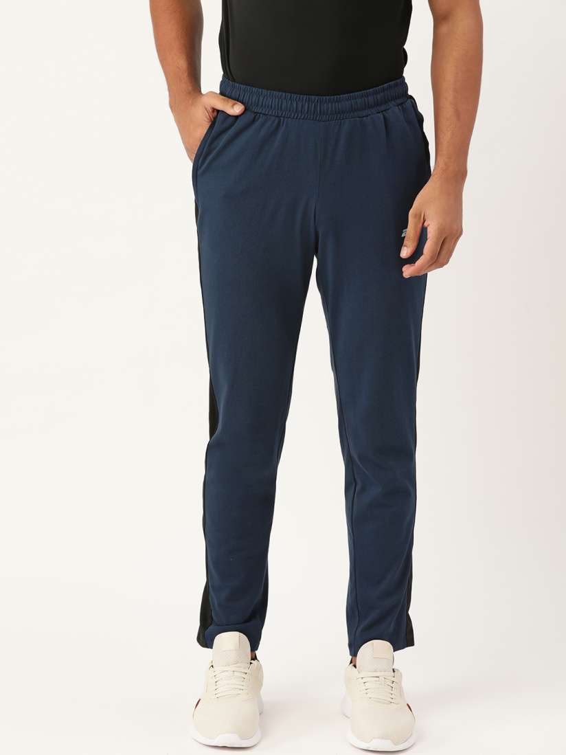 Buy 2GO Men Navy Blue Black Solid Essential Track pants Track Pants for Men 2384996 Myntra