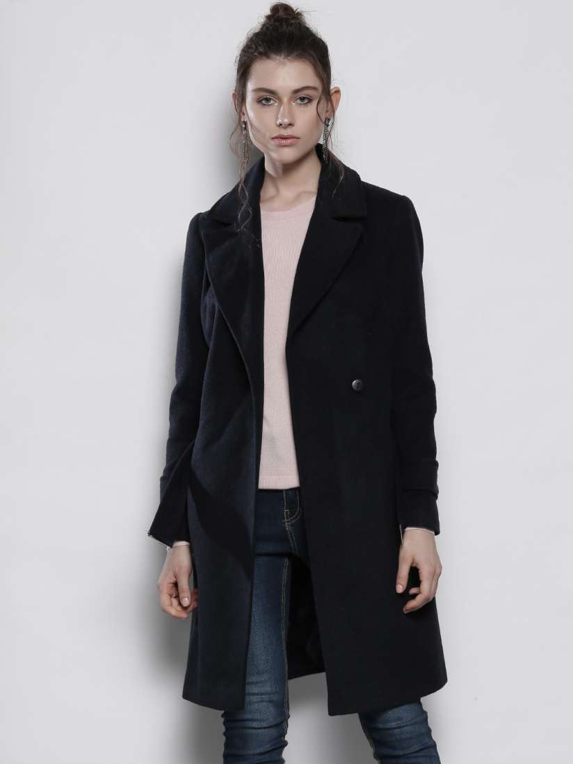 Dorothy perkins navy coat deals