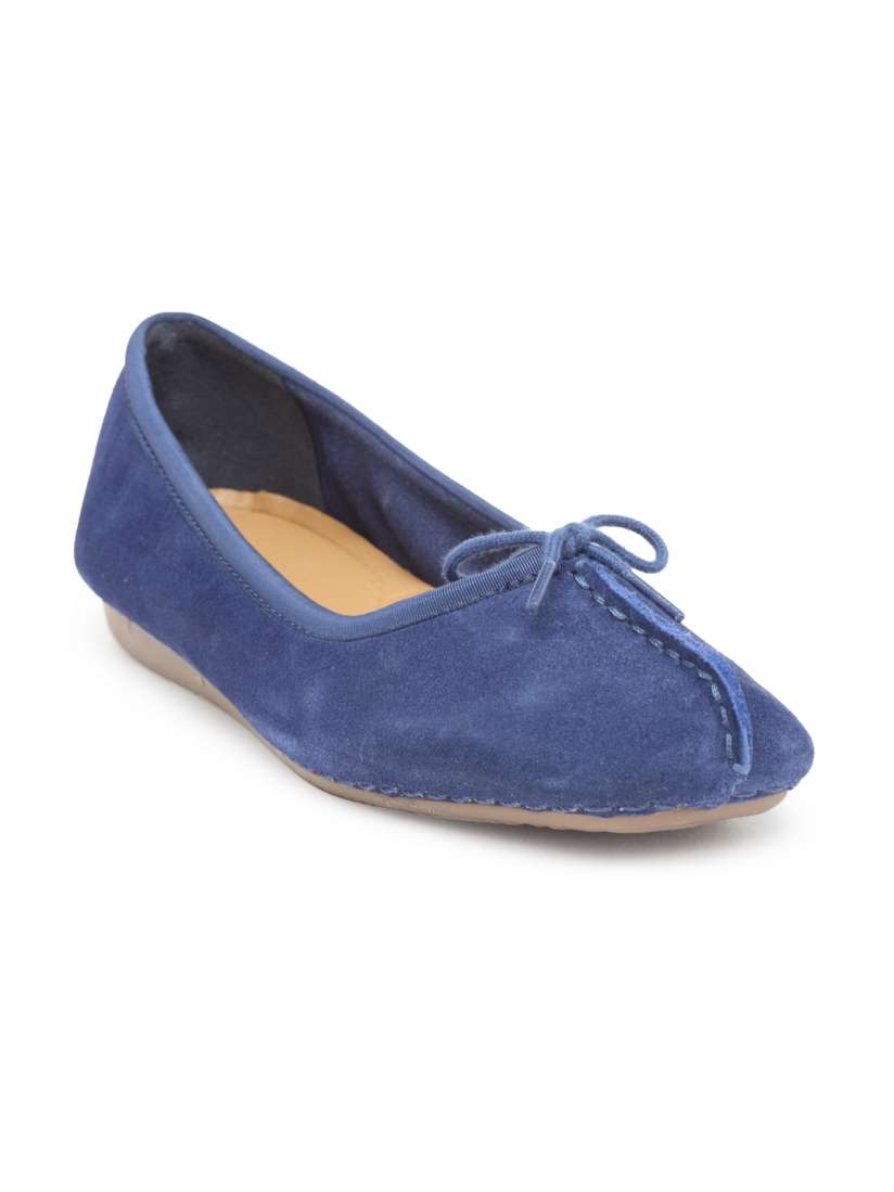 Clarks blue flats clearance
