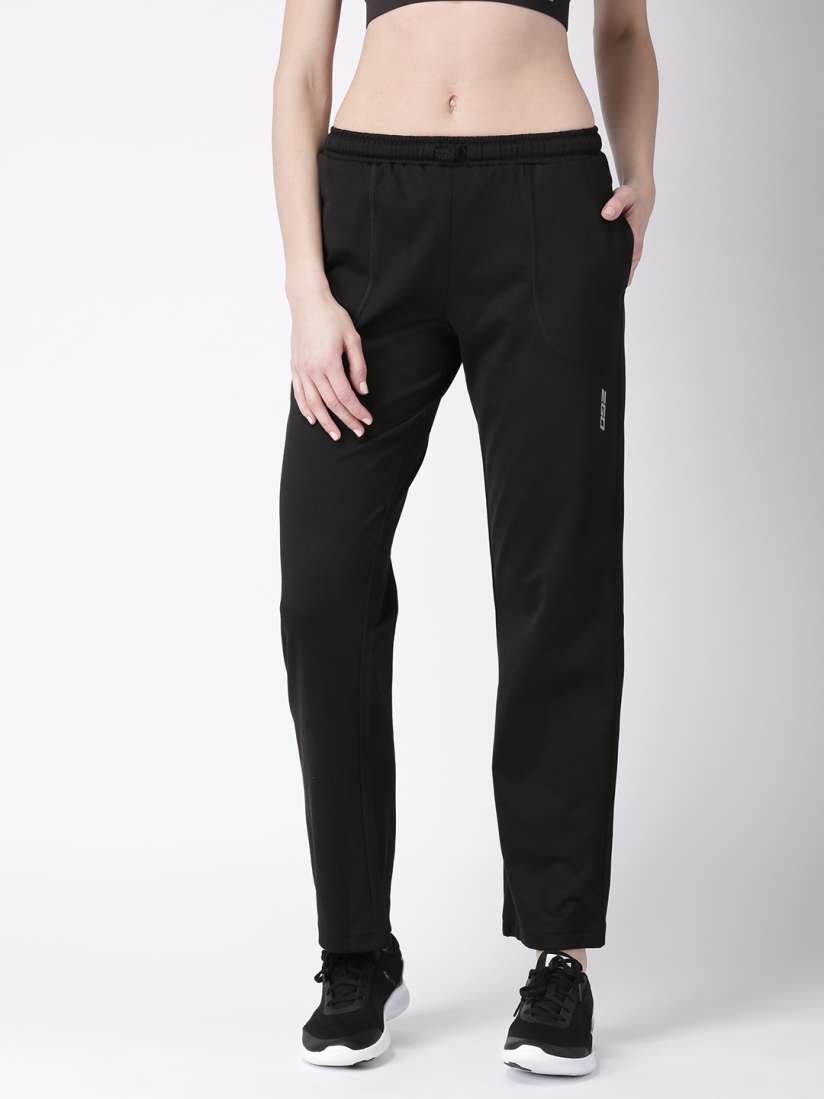 Buy 2GO Women Black Solid Active Wear Essential Track Pants Track Pants for Women 2386938 Myntra