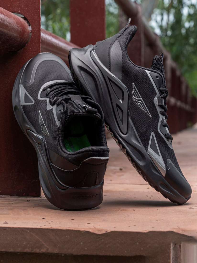 All black walking shoes mens best sale