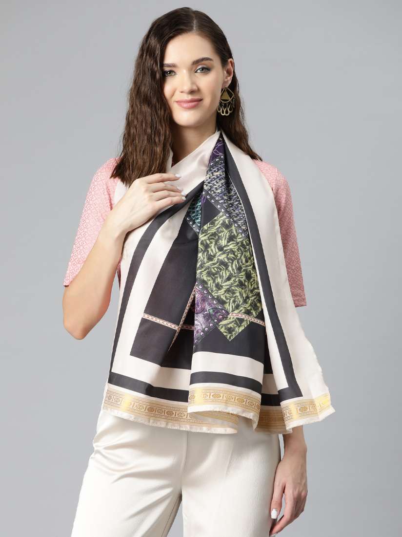 Buy Silk Land Women Printed Scarf Scarves for Women 23871434 Myntra
