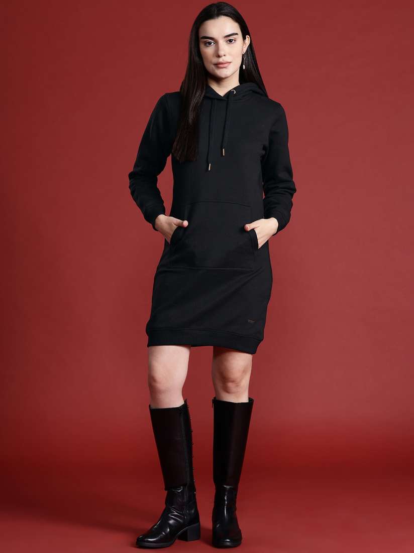 Buy all about you Hooded Jumper Dress Dresses for Women 23879422 Myntra