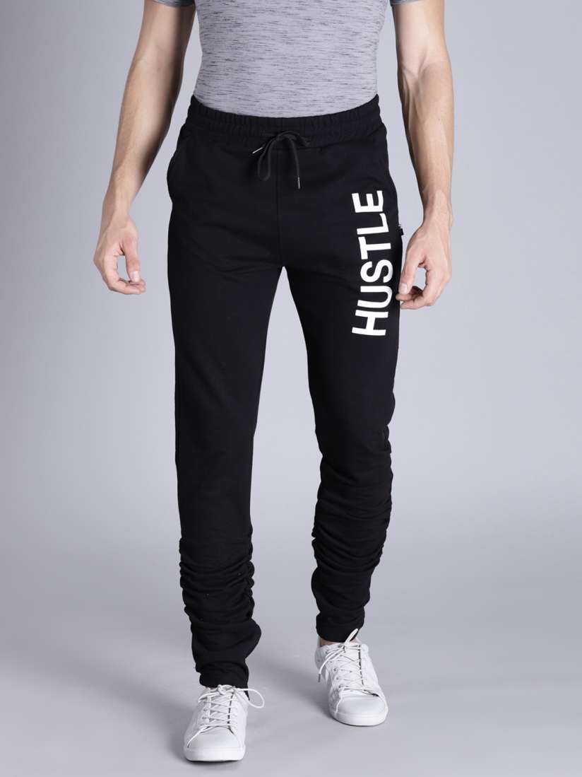 Buy Kook N Keech Men Black Solid Straight Fit Regular Track Pants Track Pants for Men 2387983 Myntra