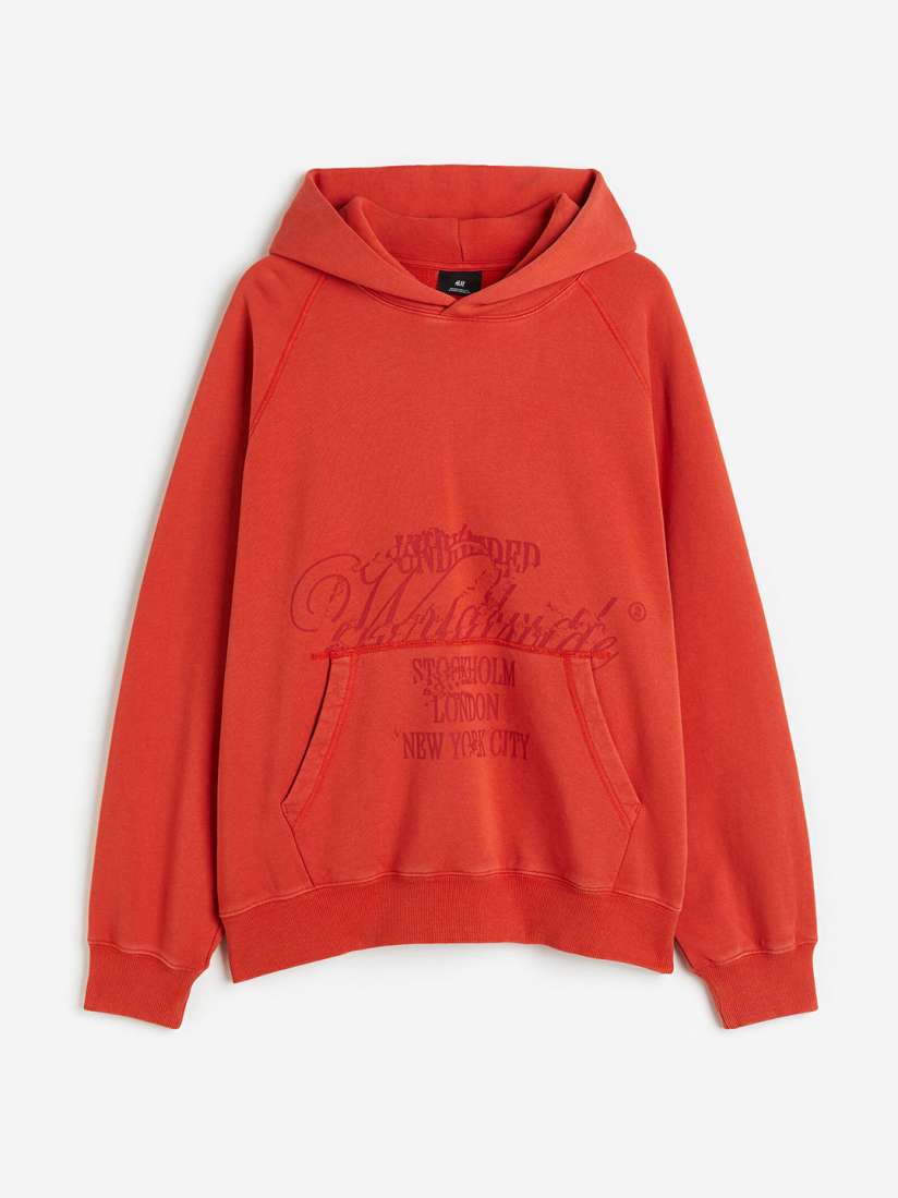 H&m hoodie orange hotsell