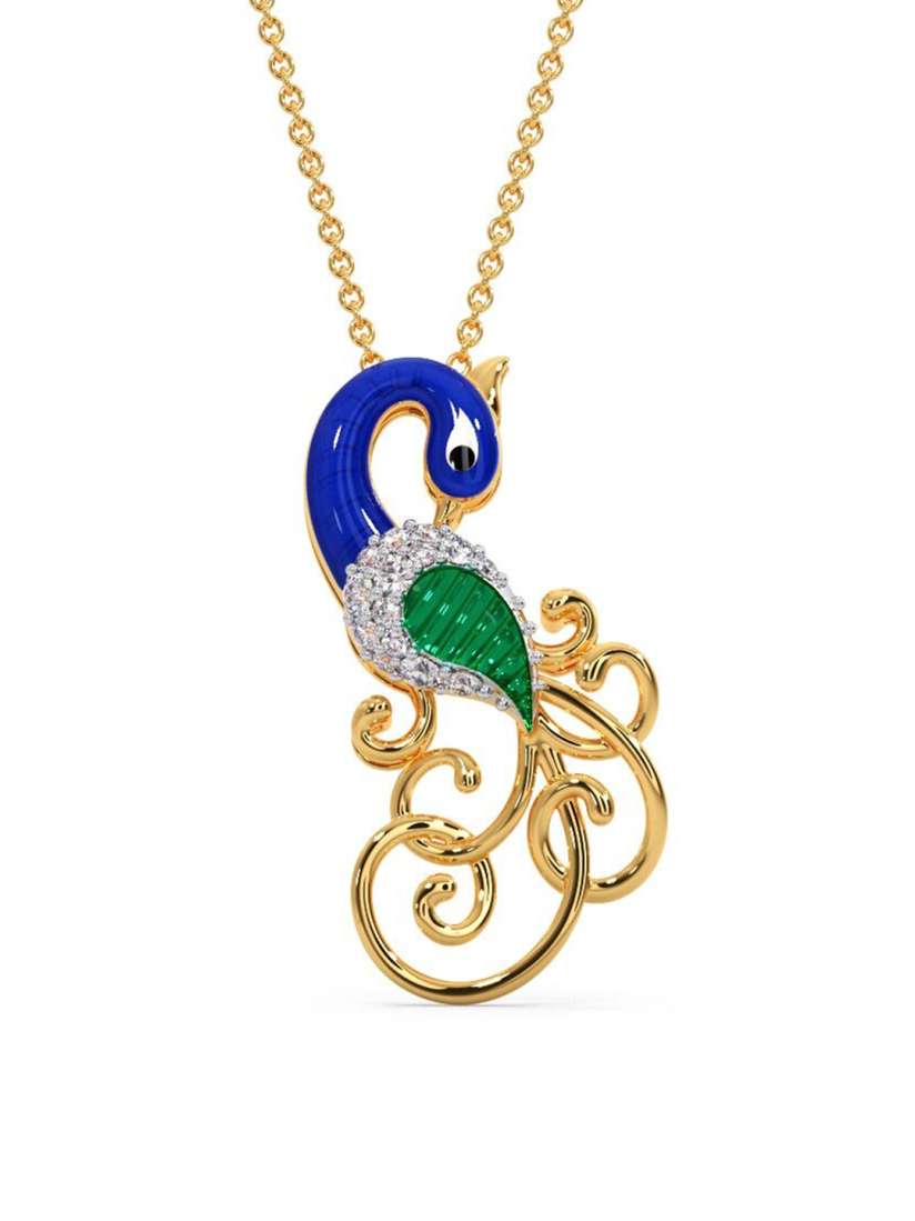 Kalyan diamond pendant best sale