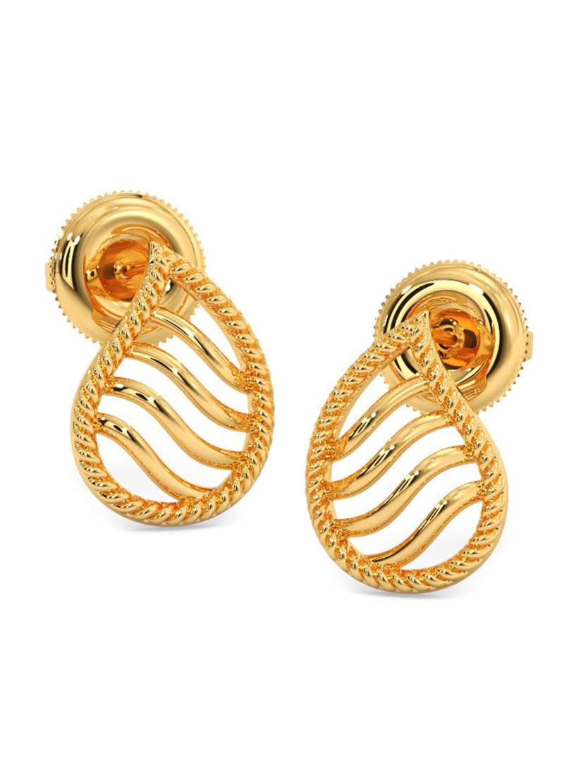Buy CANDERE A KALYAN JEWELLERS COMPANY 18KT Gold BIS Hallmark Earrings 1.5gm Earrings Gold for Women 23887690 Myntra